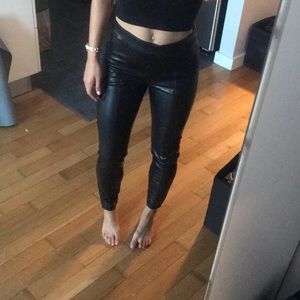 Leathery pants